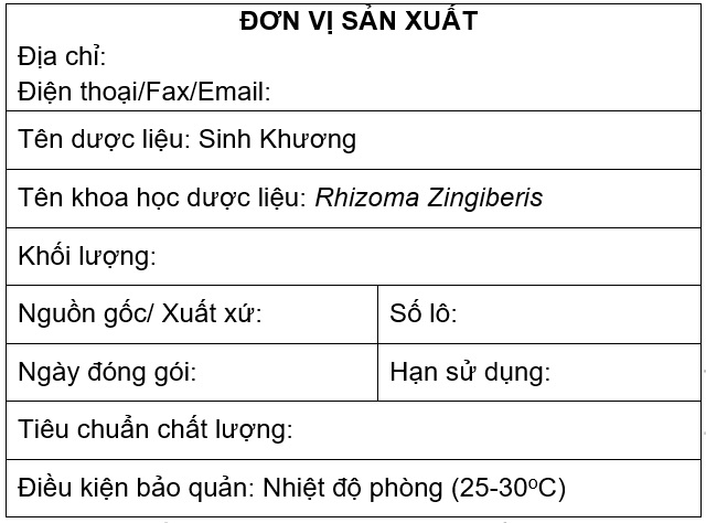 Bảo quản, đóng gói